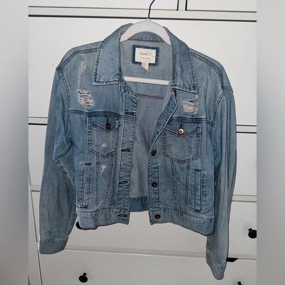 Forever 21 Classic Denim Jean Jacket - Picture 5 of 5